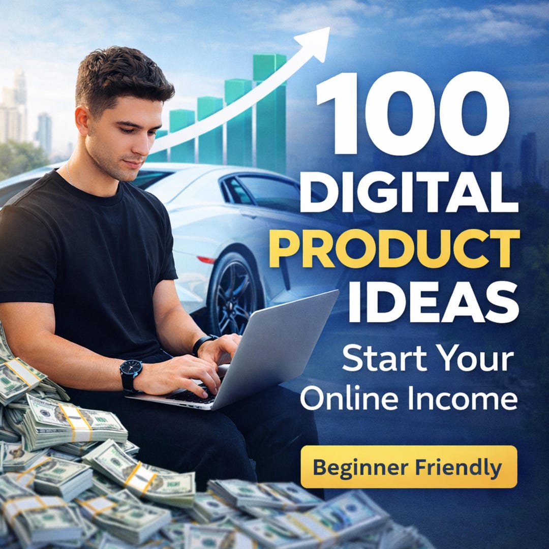 100 Digital Product Ideas Guide for Online Creators Passive Income - Etsy