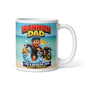 Ironman Dad Mug Ironman Gift For Birthdays Fathers Day