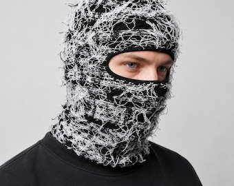 Balaclava de inverno para esqui | Cobertura facial completa em malha desgastada | À prova de vento, ideal para ciclismo e esportes ao ar livre | Gorro unissex para clima frio