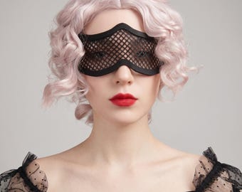 Maskerade Party Maske - Netz Augenmaske Augenbinde mit Spitze - Sexy Durchsichtige Maske - Cosplay Augenabdeckung - Atmungsaktive Netzbrille