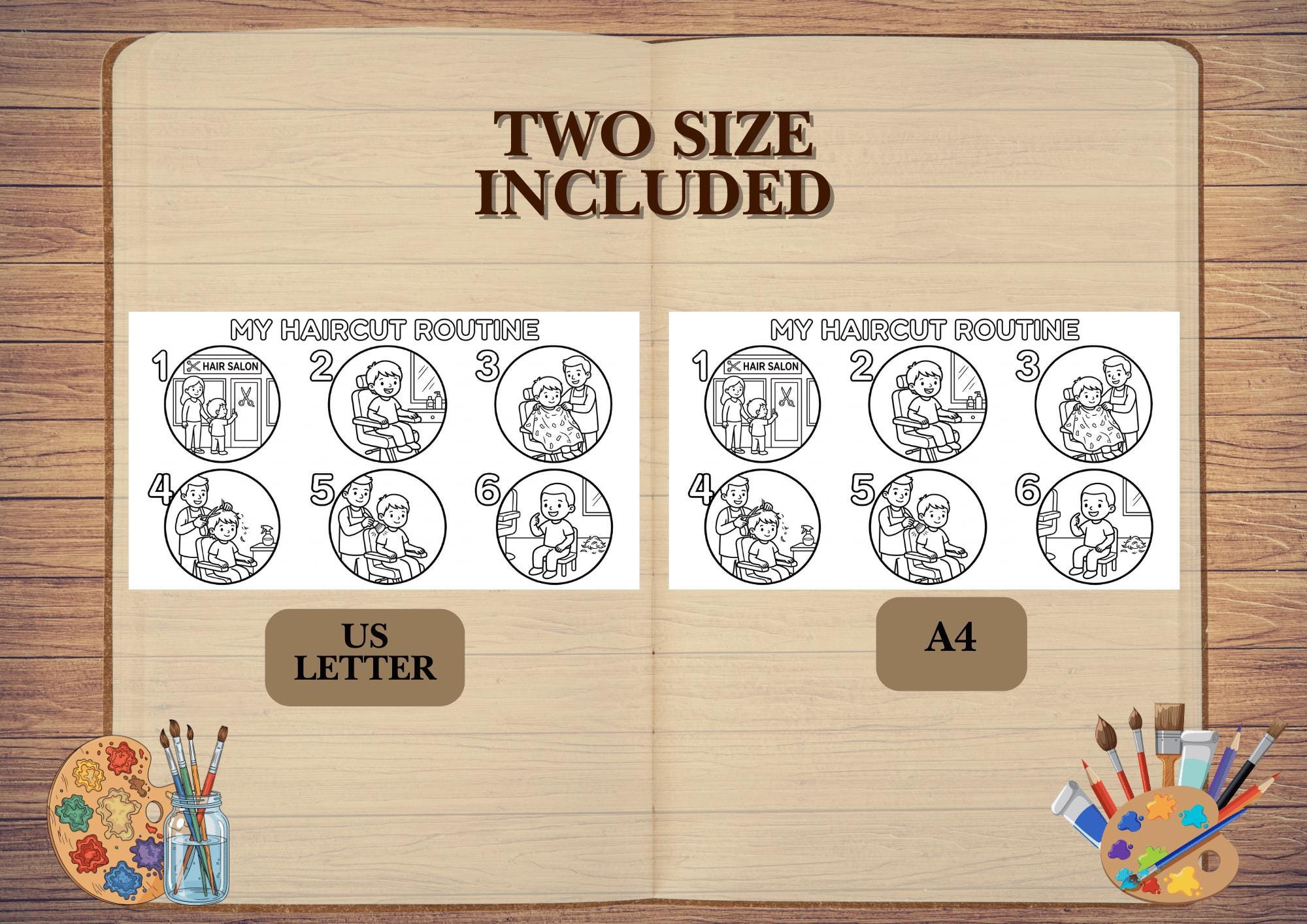Colorable Routine Circle Visual Schedule Coloring Pages | Printable Routine Chart PDF | Daily ...