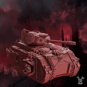Crimson Battle tank/Troop carrier/Artillery support by DakkaDakkaStore.
