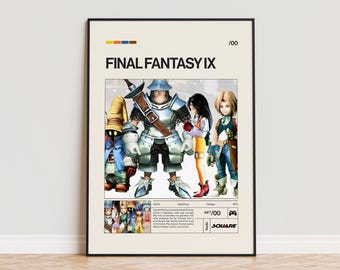 A4 / A5 Final Fantasy IX Art Print - FF9 Zidane, Vivi, Garnet
