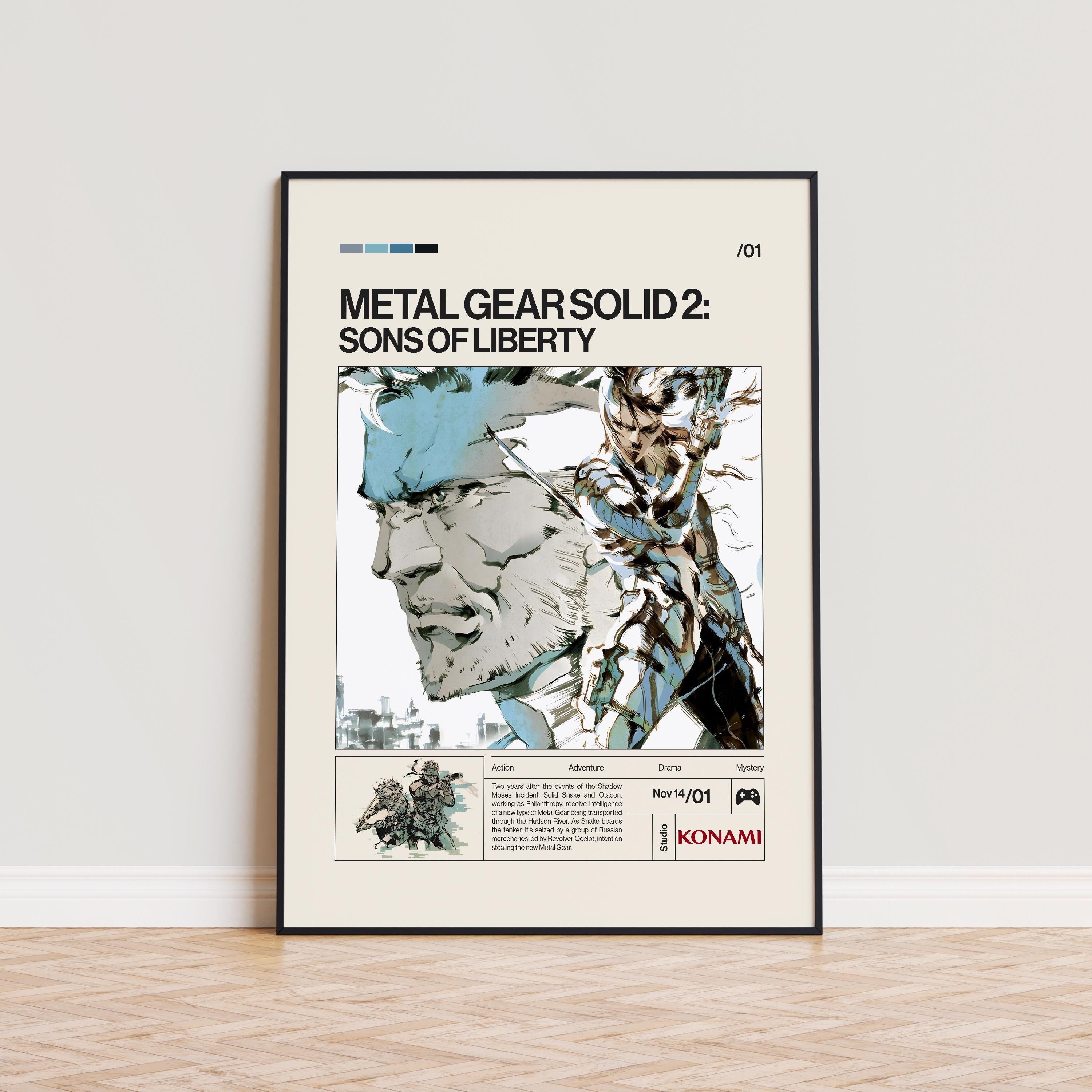 Metal Gear Solid 2 Print - Etsy