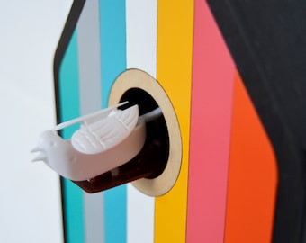 Color-House Modern Cuckoo Clock inspirado en los relojes de la Selva Negra