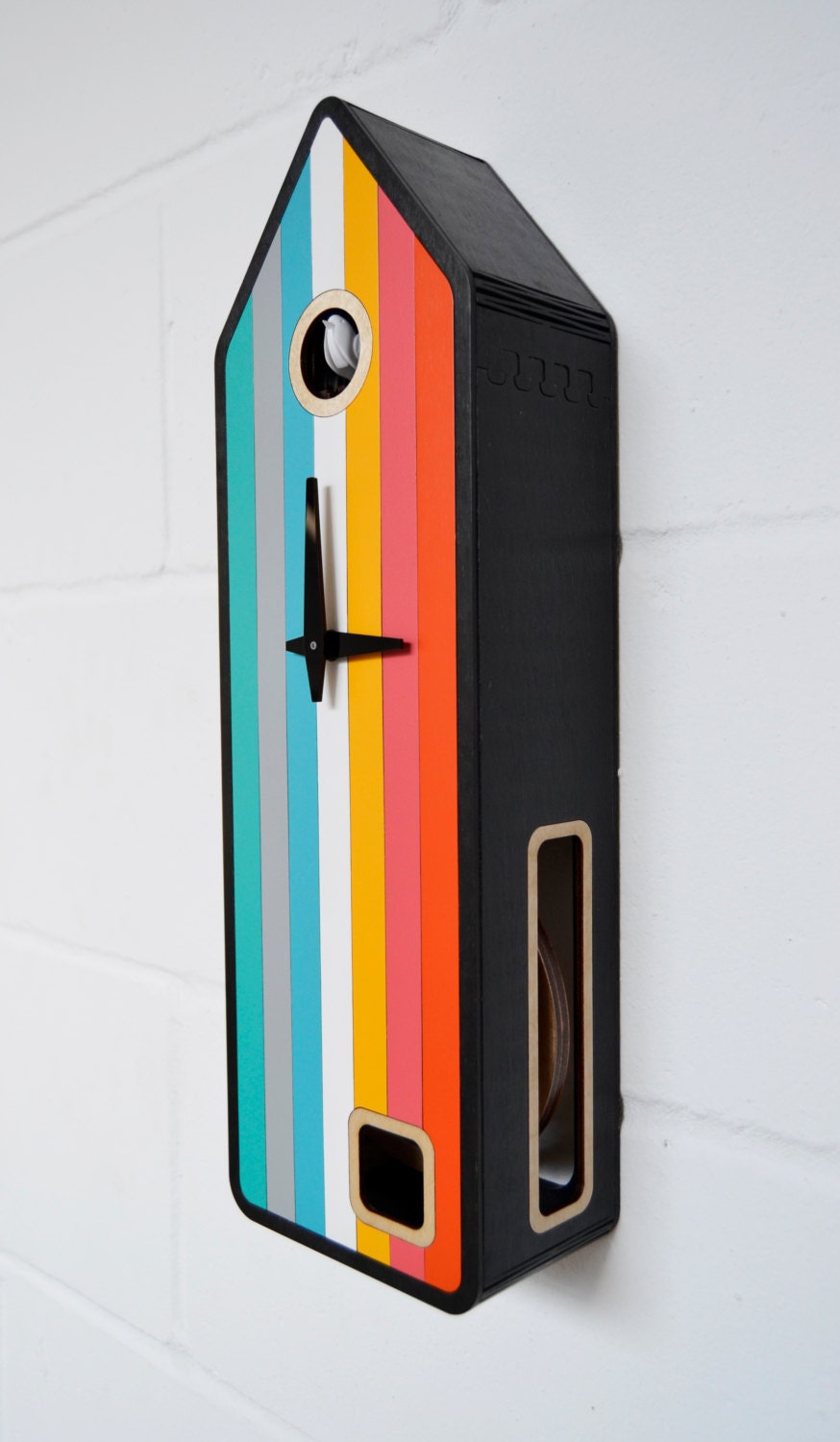 Colorhouse Modern Cuckoo Clock Inspired by Black Forest Etsy