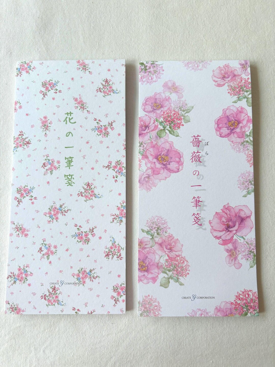 Japanese Floral Letter Paper Set | Pink Elegant Writing Sheets (2 ...