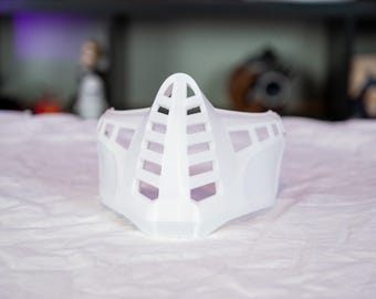 24-in-Mortal Ninja Maskenkollektion - 3D gedruckter Cosplay-Gesichtsschutz - Rüstung - Elementarrücken - Tarnfarbe