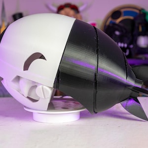 Exploderande bombningsexplosion demonhjälm – 3D-tryckt cosplay-rekvisita bomb kvinnlig anime-cosplaymask