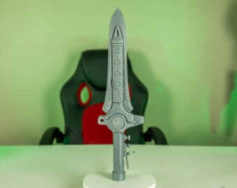 Emerald Dragon Flute Dagger – 18” 3D Printed Fantasy Cosplay Prop