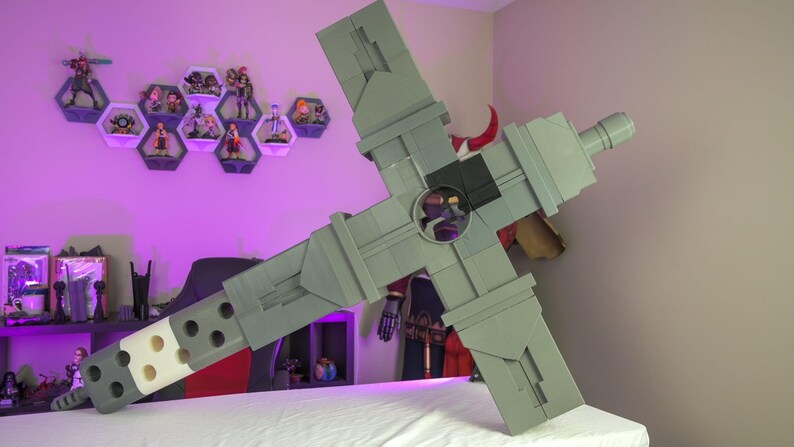 Giant 3D Printed Cross Prop Large Anime-inspired Cosplay Display Piece ...