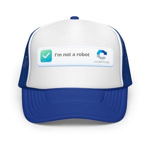 I’m Not a Robot Hat, Funny Internet Meme Cap, Tech Joke Cap