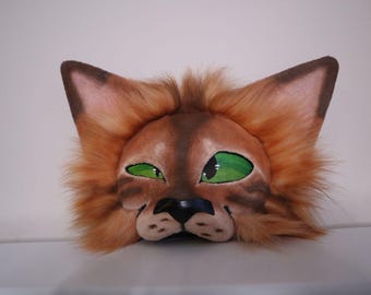Brown cat, therian mask, cosplay, animal mask
