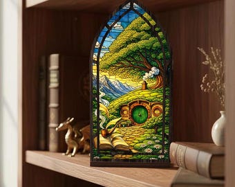 LOT RING The Shire Book Decoration, Magic Lord Rings Book Nook, The Shire Ring Valley Wizard Candle Bookshelf Decor
