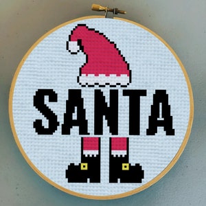 Padrão de ponto cruz de Natal - Papai Noel