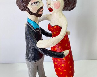 Paper sculpture, lovers, couple, love gift