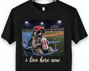 Funny Raccoon Baseball Mama Shirt, Sassy Game Day Spirit Tee, Ballfield Life Gift, Soft Sports Fan Top