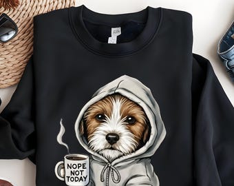 Hoodie Dog Sweatshirt | Hope For Today | Coffee Lover Gift.