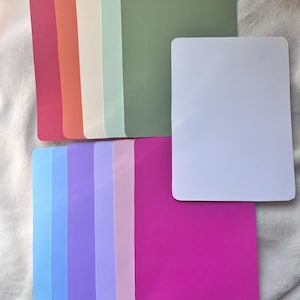 Solid Color Kindle Inserts | Minimal Decor, Pastel Options (Paper Insert)