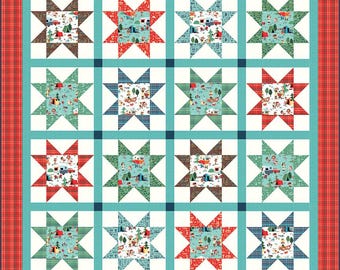 Camping Life Quilt Kit with Happy Haven Fabric