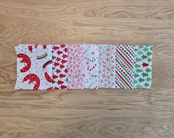 Moda Snow Time By Me And my Sister - Petite Curated Fat Quarter Bundle- 7pc. WHITES