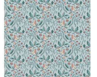 Riley Blake, Ambleside Main Blue, By Amanda Niederhauser  yardage, SOLD in HALF yard increments #C 17110-Blue