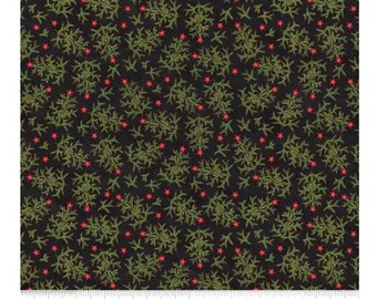 Riley Blake-Northern Christmas Whimsical Trees Black-yardage, SOLD in HALF yard increments C17832-BLACK
