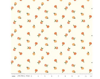 Riley Blake Southern Charm Peaches Cloud yardage, SOLD in HALF yard increments C17442- Cloud