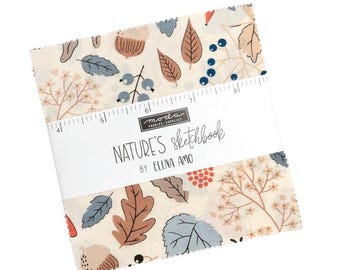 Moda-Nature's Sketchbook Precut Charm Pack By Elena Amo