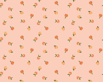 Riley Blake- Southern Charm- by RBD Designs- Peach  Peaches 'n Cream yardage, SOLD in HALF yard increments- c17442-peaches