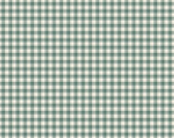 Riley Blake-Renew Plaid Aqua yardage, SOLD in HALF yard increments #c17284-AQUA