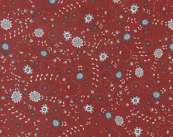 Moda, Independence Day, Red, by Sweetwater yardage, SOLD in HALF yard increments