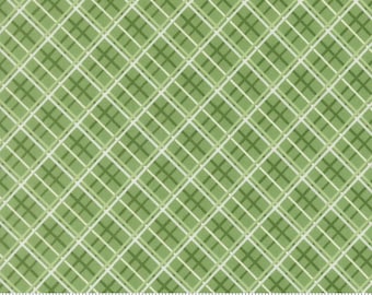 Moda-Merrily On High-Plaid Evergreen yardage, SOLD in HALF yard increments # 43215 14