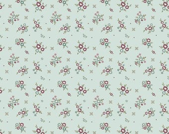 Riley Blake-Renew Floral Bleached Denim yardage, SOLD in HALF yard increments #c17281-BLEACHEDDENIM
