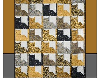 Feline Friends quilt pattern by Melissa Milligan, Villa Rosa Designs-Postcard Pattern