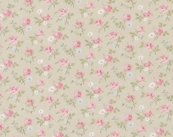 Moda, Abide Stone Small Floral, by Brenda Riddle yardage, SOLD in HALF yard increments