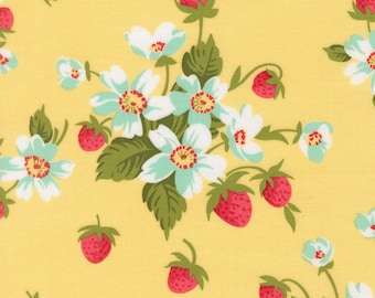 Moda Bloomsberry-yardage, SOLD in HALF yard increments- Buttermilk 55350 12