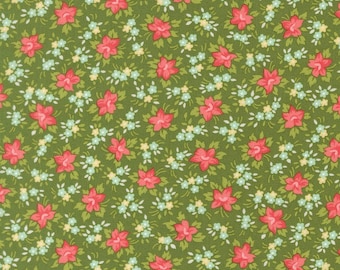 Moda Bloomsberry yardage, SOLD in HALF yard increments-Green 55353 15