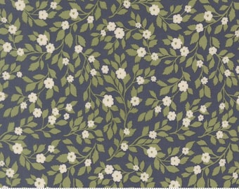 Moda, True Love Cream Twilight Small Floral, by Lella Boutique yardage, SOLD in HALF yard increments #5261 13