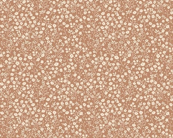 Riley Blake Harvest On The Prairie Ditsy yardage, SOLD in HALF yard increments-C18283-Suede
