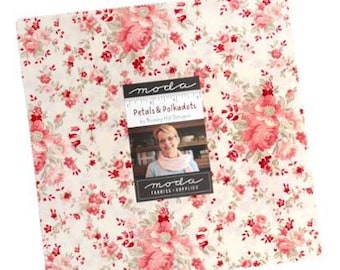 Moda, Petals and Polka Dots, by Bunny Hill Designs Precut Layer Cake