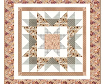 Riley Blake- Evening On The Prairie Star Table Topper Kit by Modern Prairie