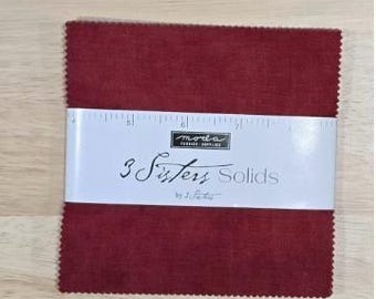 3 Sisters Solids Precut Charm Pack By 3 Sisters