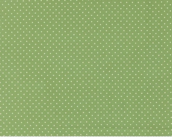 Moda-Merrily On High-Dots Evergreen yardage, SOLD in HALF yard increments # 43216 14