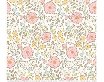 Riley Blake Little Posies Main Cloud yardage, SOLD in HALF yard increments C18320-Cloud