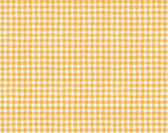 Riley Blake-Meadow Moments Yellow Summer Gingham yardage, SOLD in HALF yard increments #C17237-YELLOW