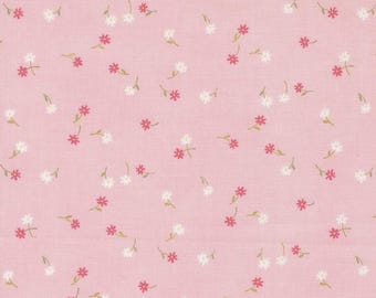 Moda, Kindness, Fluttering Flowers Pink Glass by Deb Strain yardage, SOLD in HALF yard increments