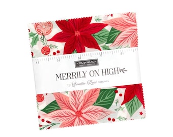 Moda-Merrily On High by Sweetfire Road- Precut Charm Pack