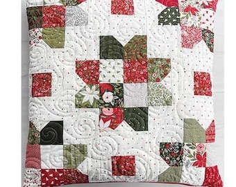 Scrap Star Pillow Pattern: Mini Charm & Scrap Friendly Quilt Design