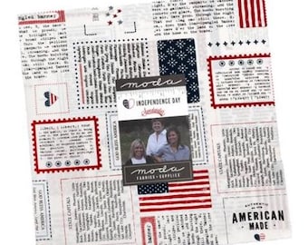 Moda, Independence Day, By Sweetwater Precut Layer Cake